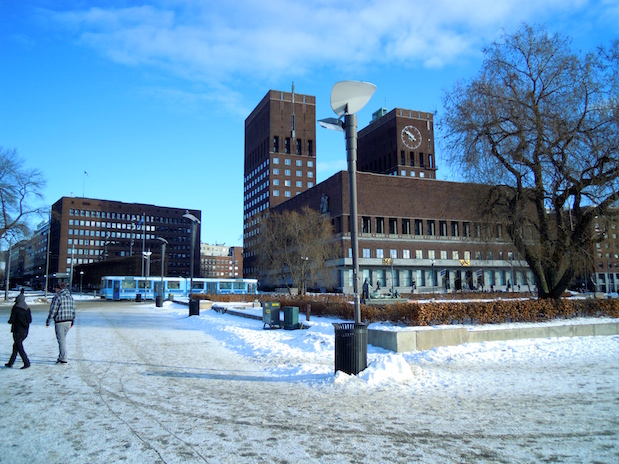 Im Osloer Rathaus wird jedes Jahr der Friedensnobelpreis verliehen.