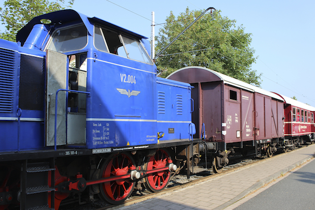 Extertalbahn im Bahnhof Bösingfeld