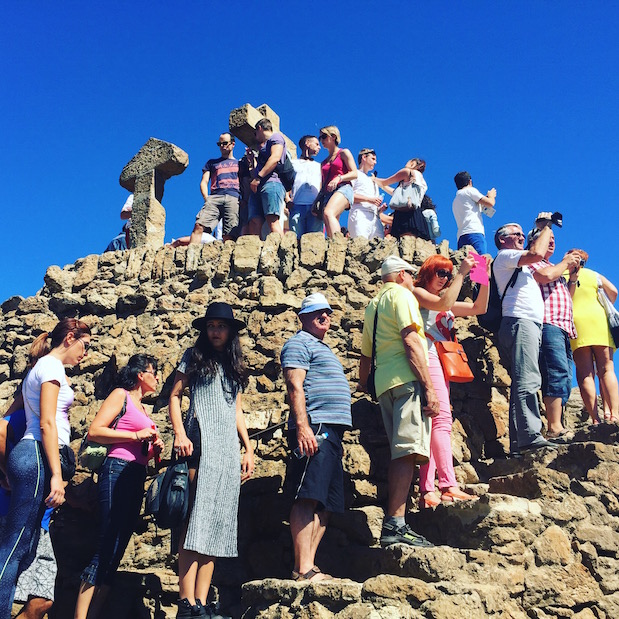 Höchster Aussichtspunkt im Park Güell