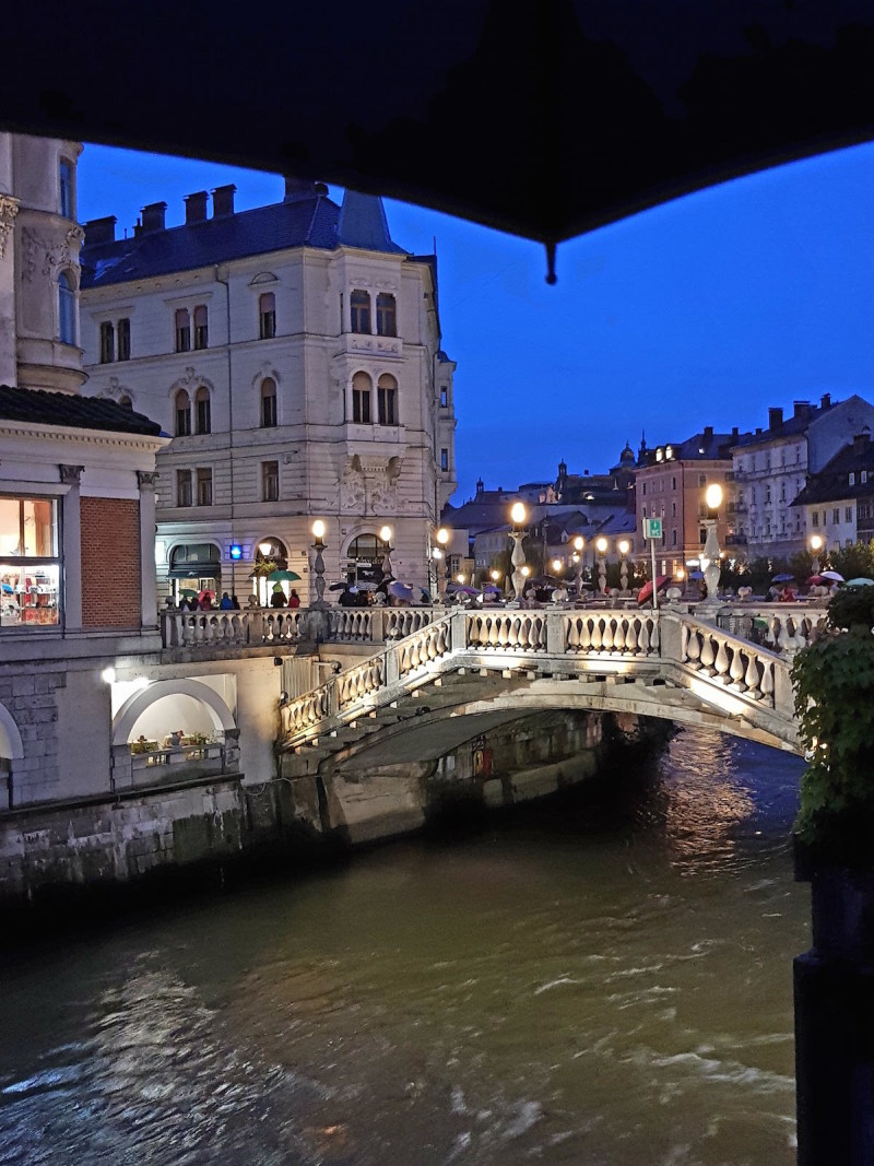 Der Fluss Ljubljanica gibt der Stadt Ihren Namen.