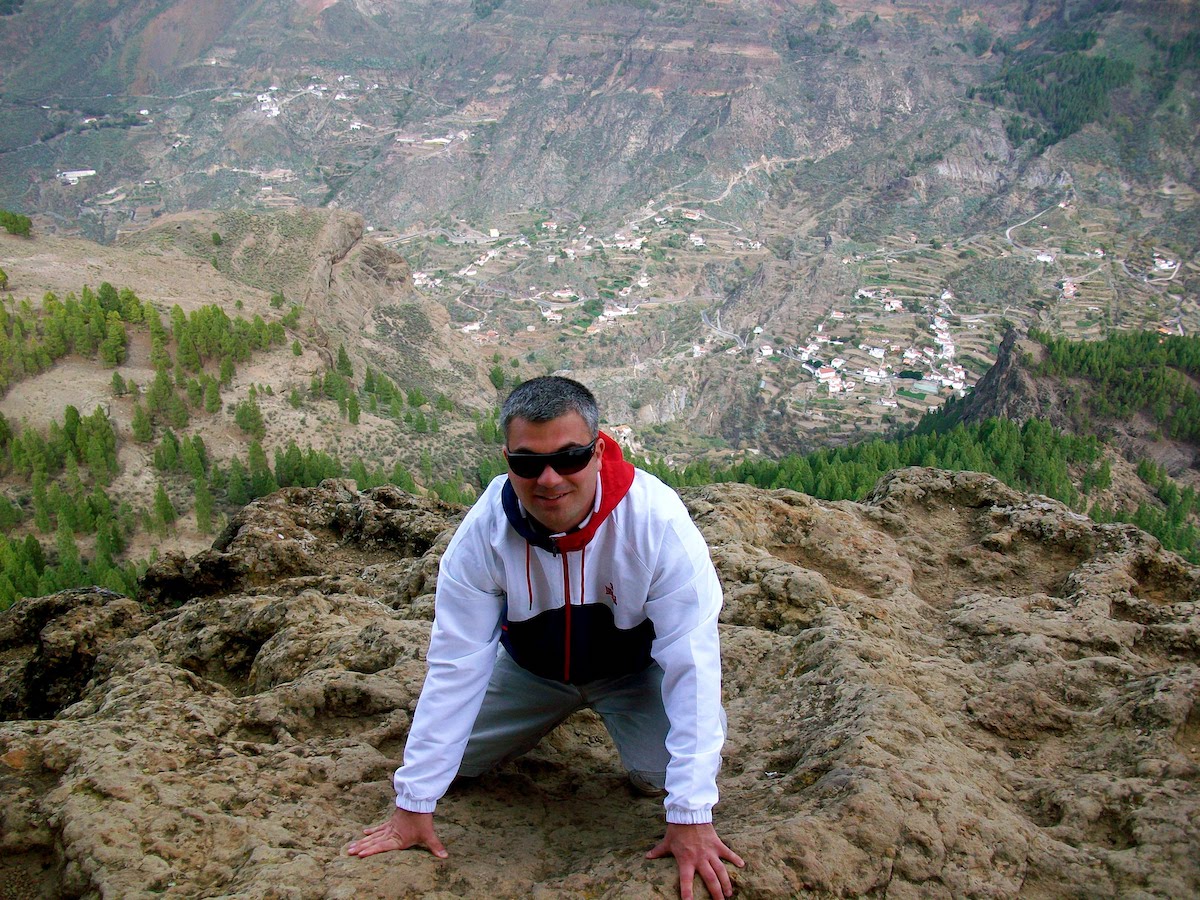 Schwindelfrei sollte man auf dem Berg auf jeden Fall sein