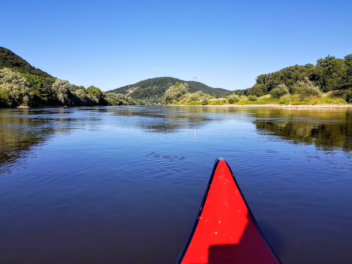 Paddeltour auf der Weser