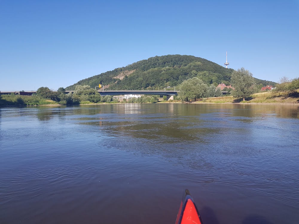 Kanufahren auf der Weser: Porta Westfalica