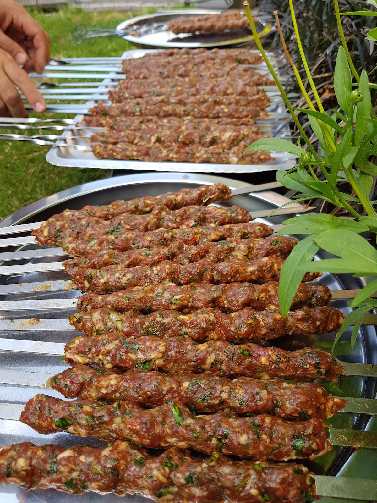 Kebab grillen mit Freunden