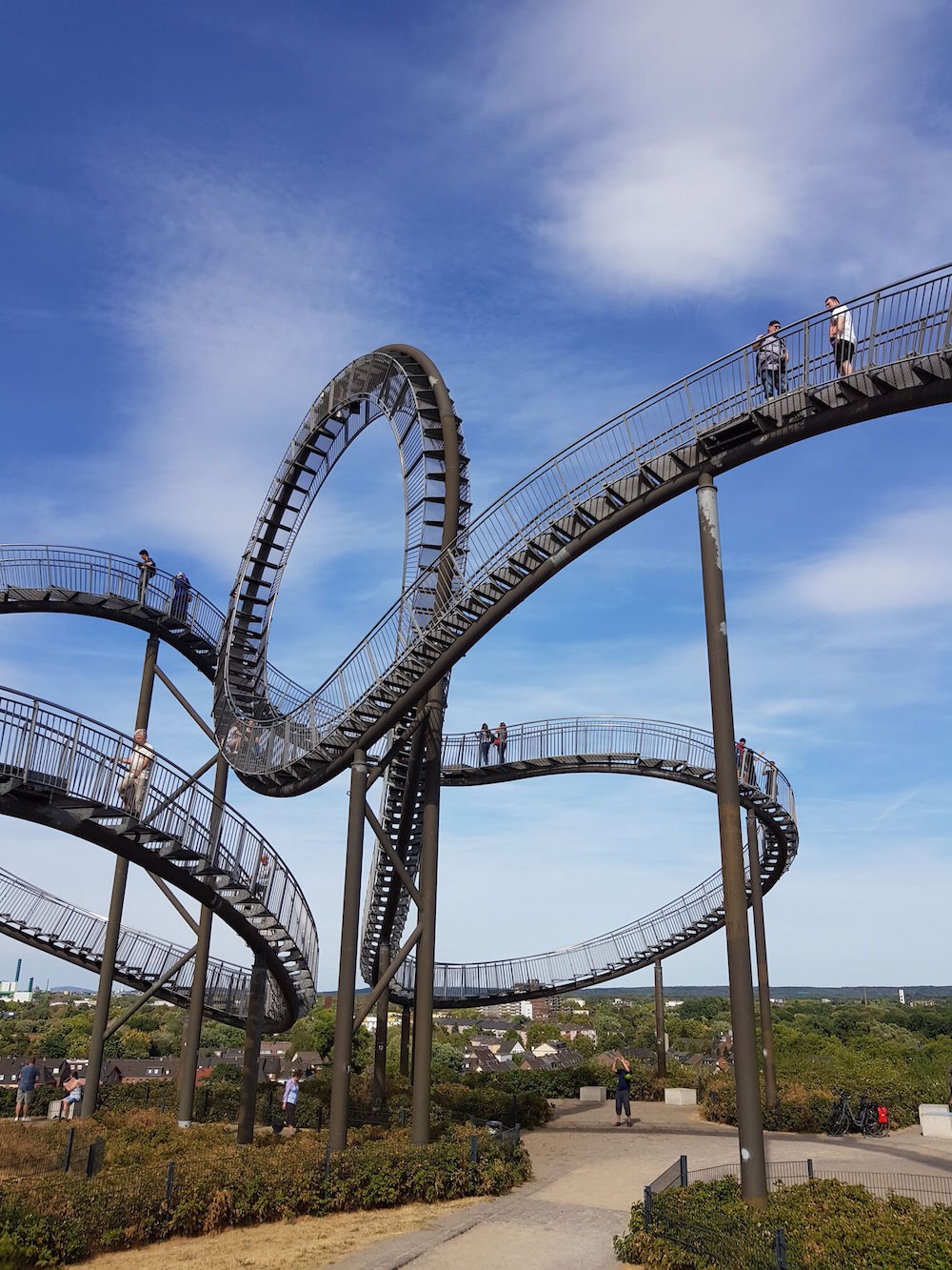 Treppenachterbahn mit Looping in Duisburg