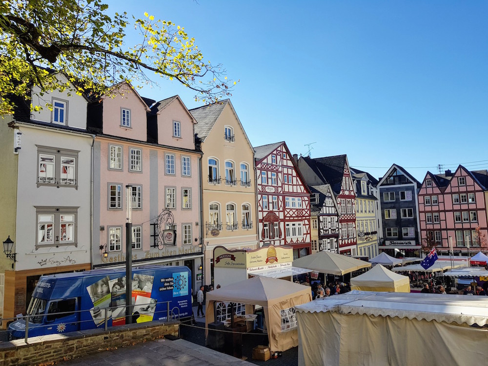 Hachenburg: Alter Markt während des Löwenfestes