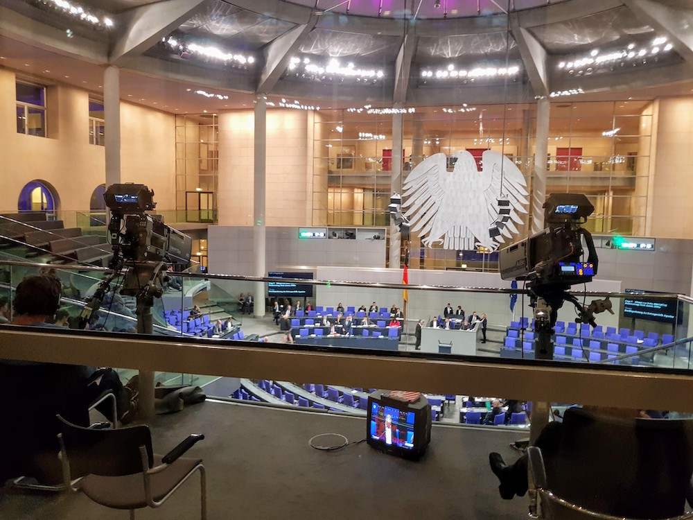 Besuch einer Plenarsitzung im Bundestag in Berlin