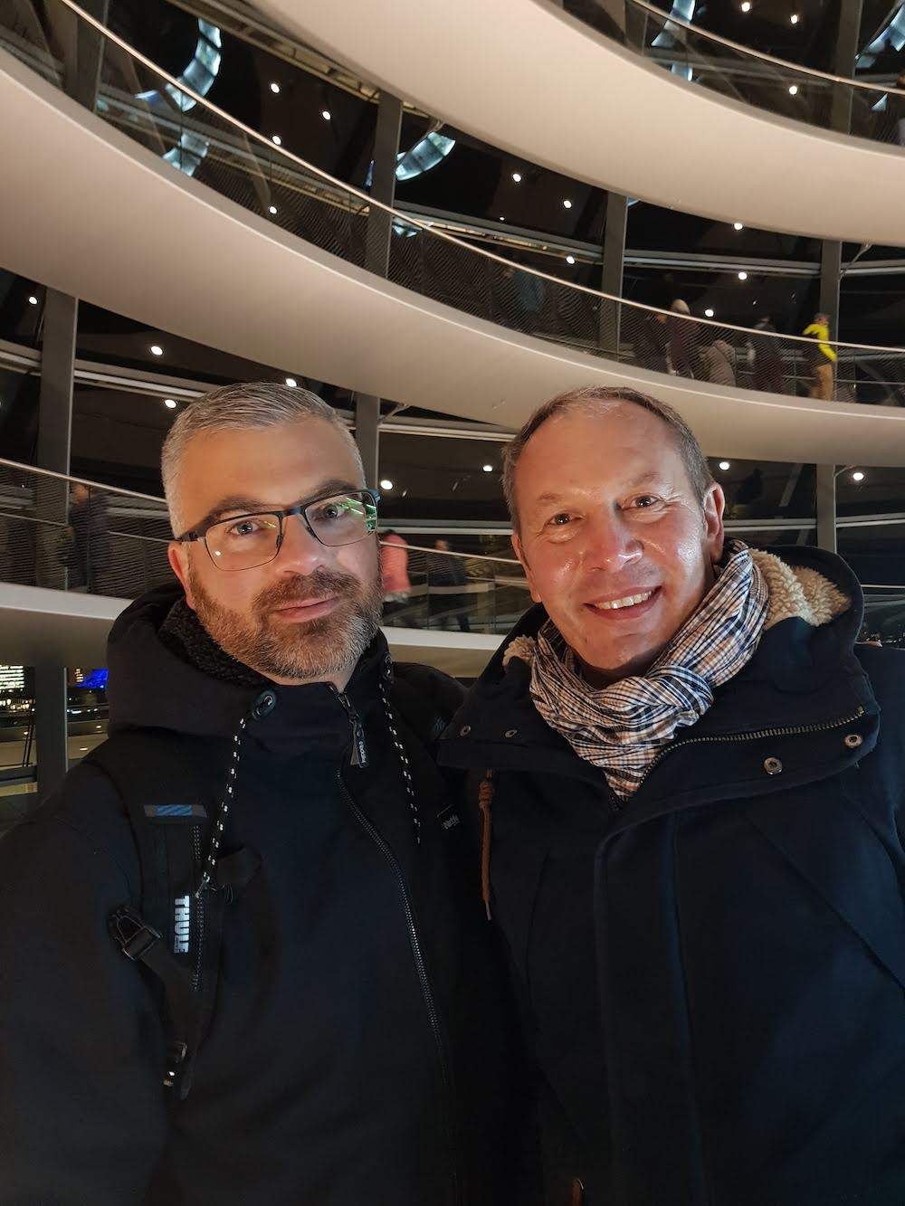 Besichtigung der Reichstagskuppel bei Nacht