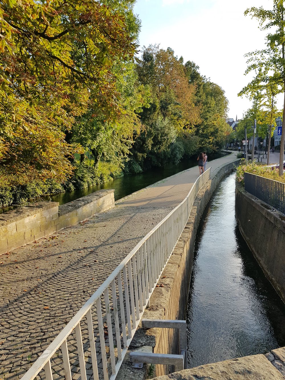 Die Paderquellen durchziehen die Innenstadt von Paderborn