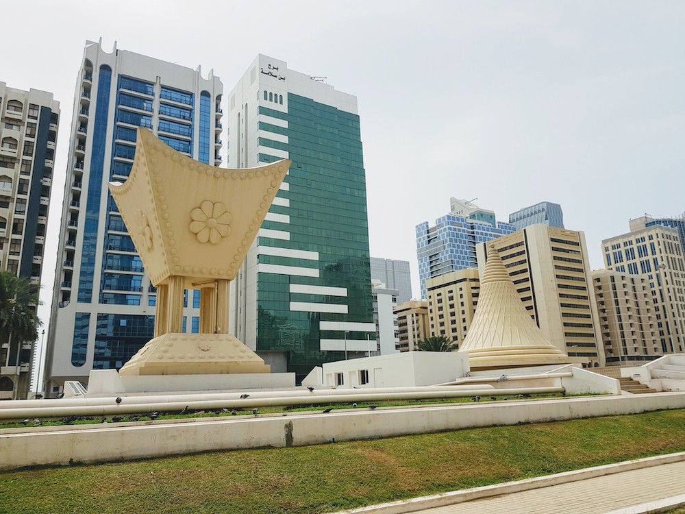 Das Stadtzentrum von Abu Dhabi lässt sich am besten per Fahrrad erkunden