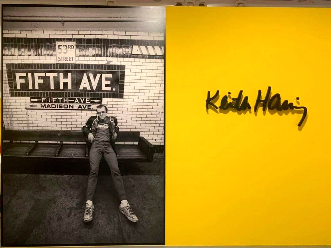 Portrait des Künstlers in der New Yorker U-Bahn
