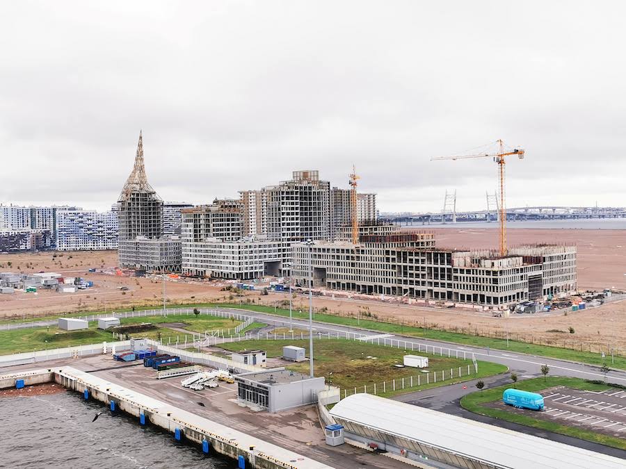 Sankt Petersburg Hafen: Ausblick von AIDAprima