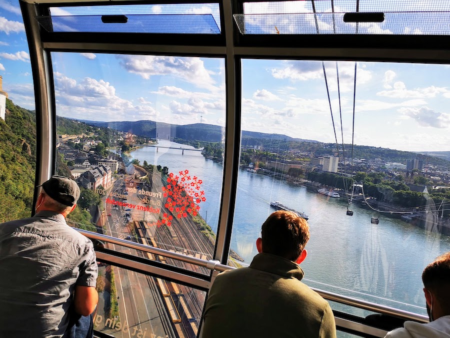 Koblenz: Mit der Seilbahn hinauf zur Festung Ehrenbreitstein