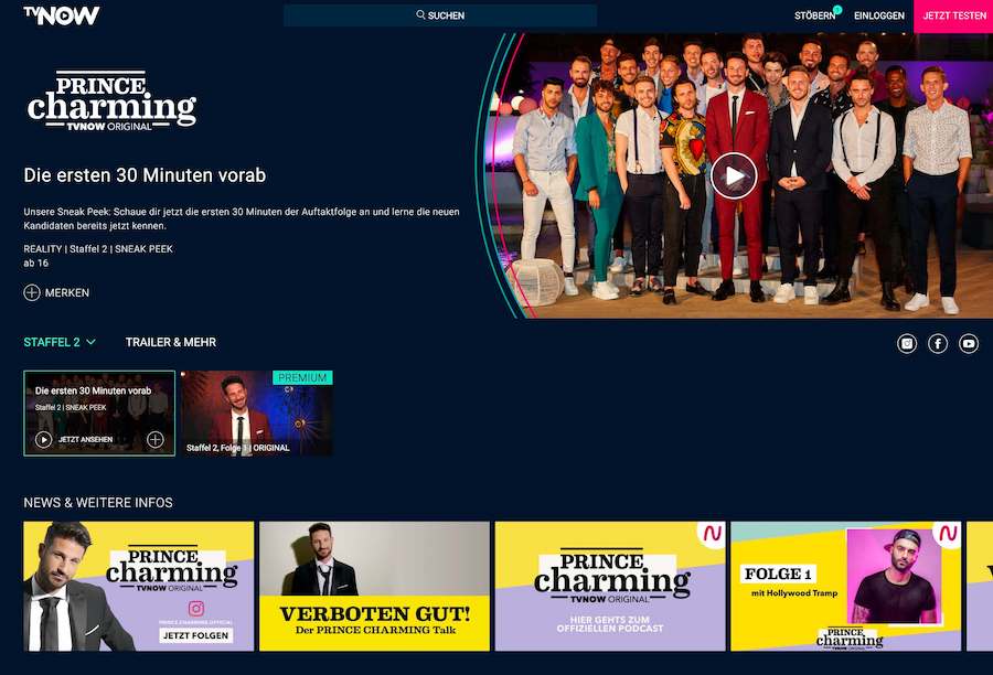 Prince Charming Staffel 2: Schwule Clichés (Screenshot: TVNOW)