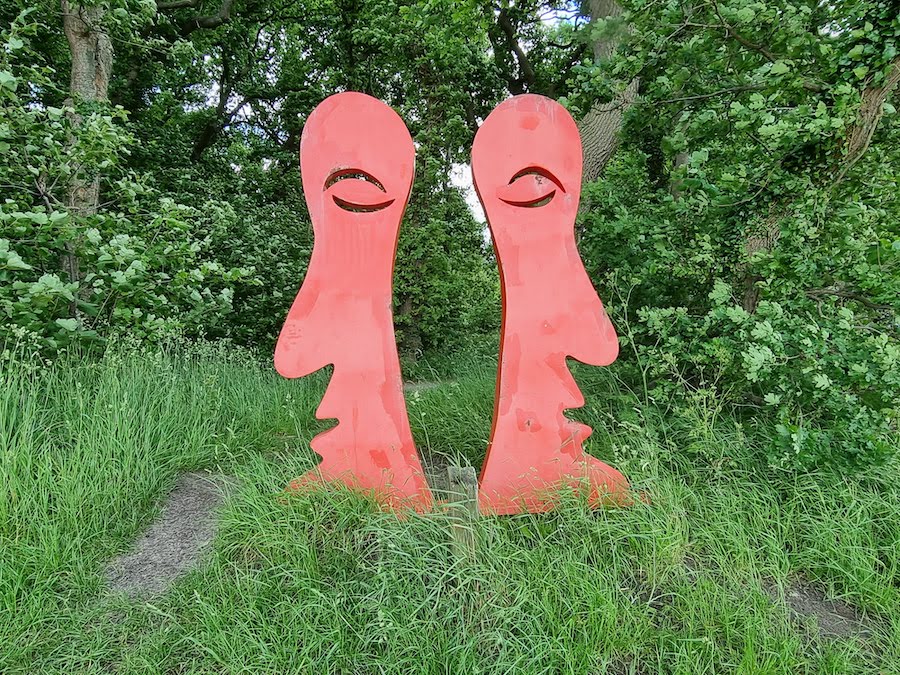Skulpturen auf dem Kunstpfad in Dangast