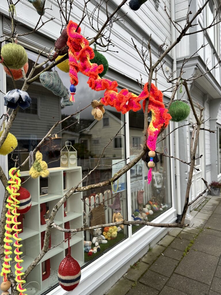 Geschäft in der Einkaufsstraße von Nordfjordeid Geschäft in der Einkaufsstraße von Nordfjordeid
