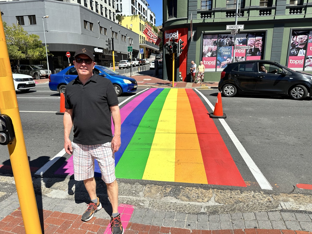 Gay-Szene Kapstadt: Regenbogenzebrastreifen