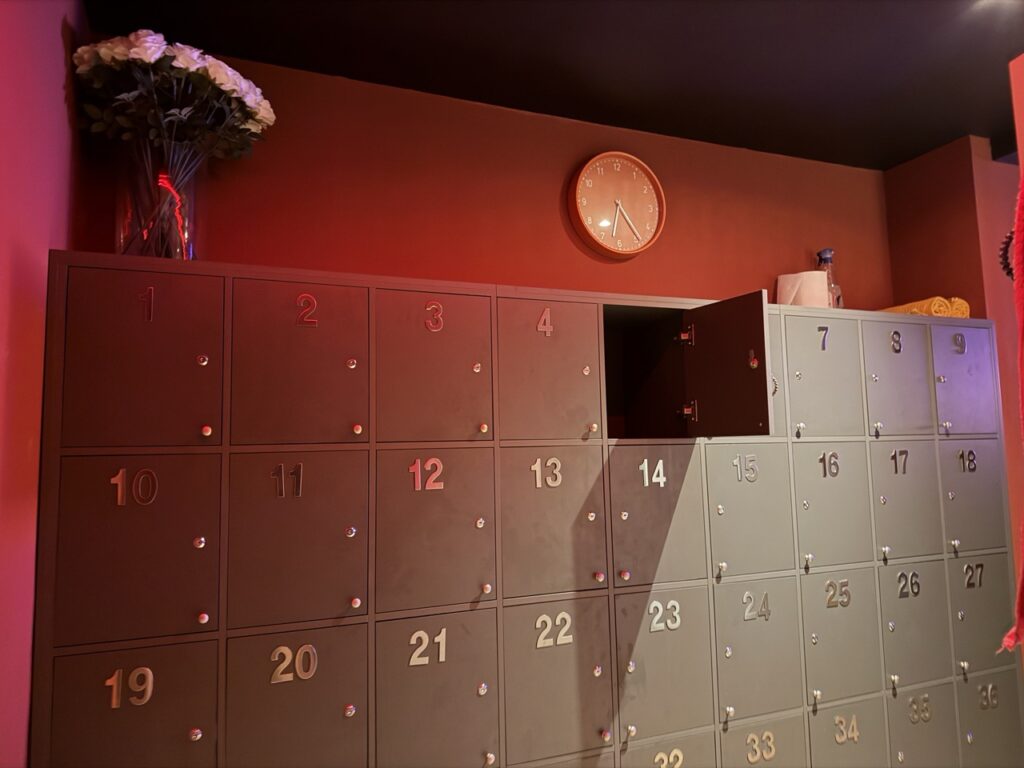 Schließfächer in der Sauna Corpus