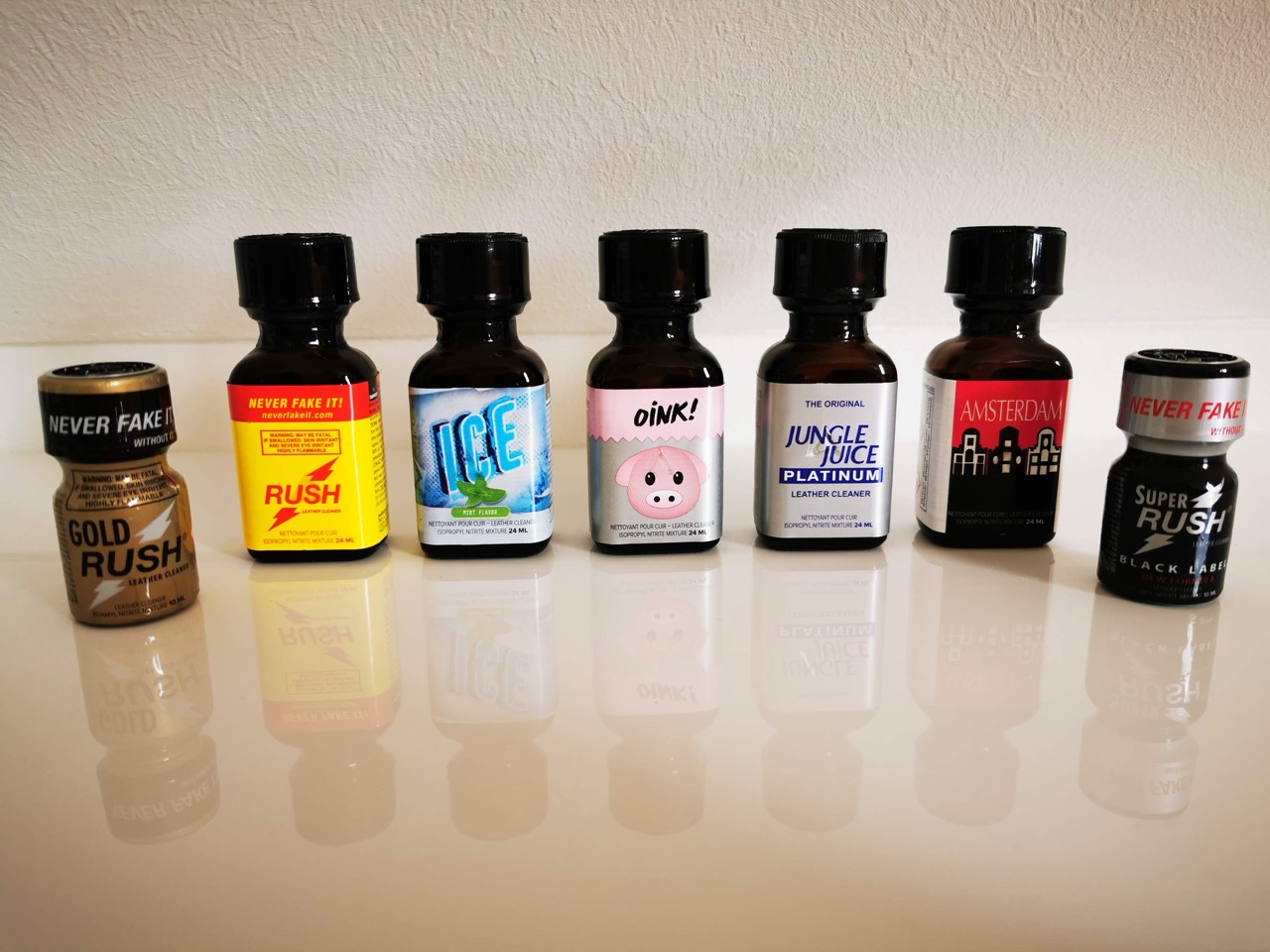 Poppers im Flugzeug